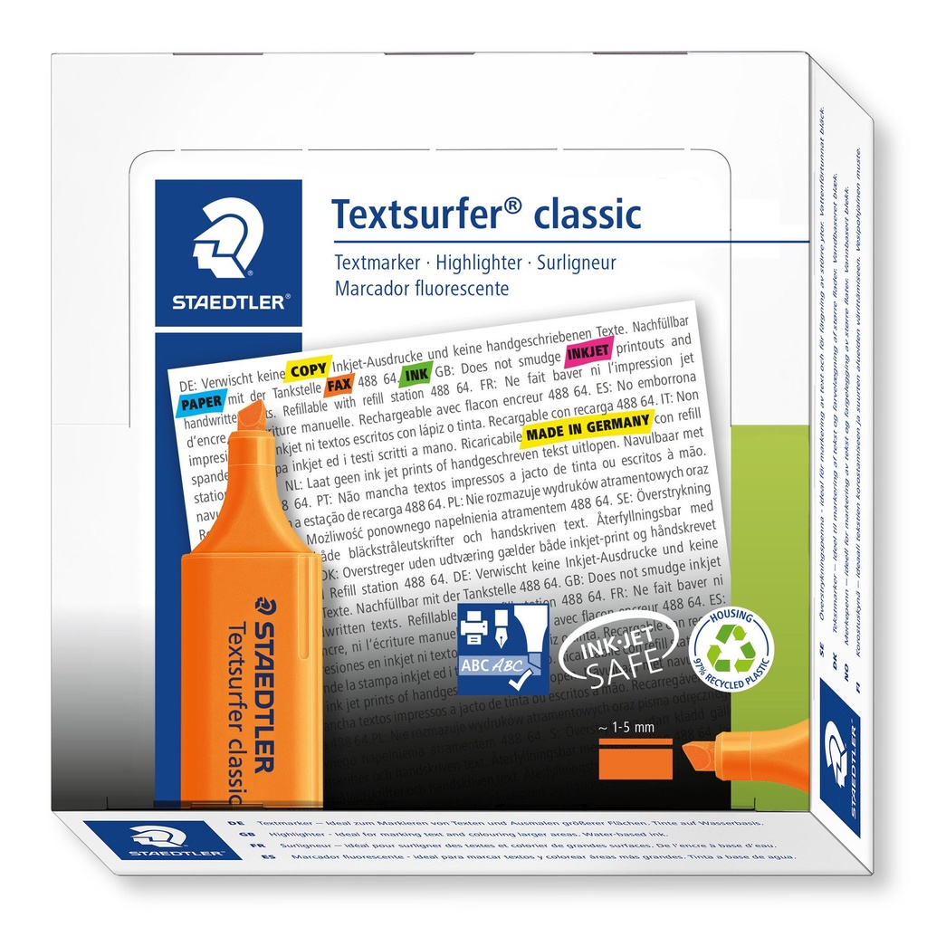 Överstrykningspenna Stadtler 364  - Textsurfer Classic orange