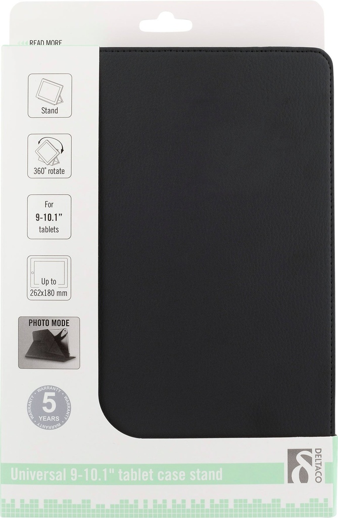 Fodral Deltaco Universal 9-10" Svart