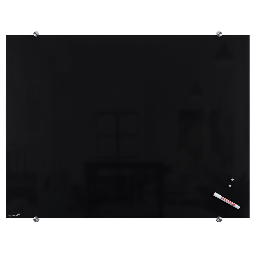 Glastavla 900 x 1200 mm svart