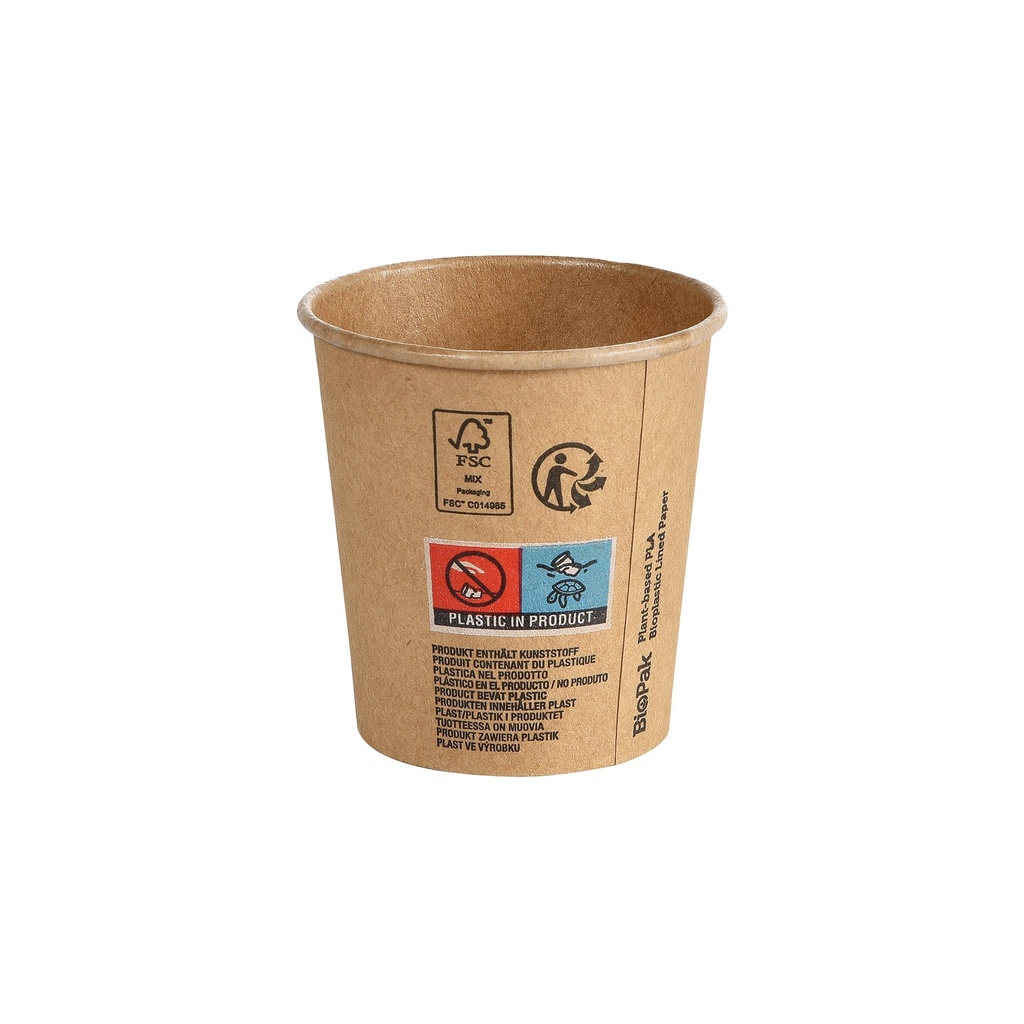 Mugg 12 cl Papper/PLA Brun 50-pack
