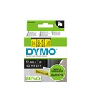 Märkband Dymo D1 Svart/Gul  12 mm