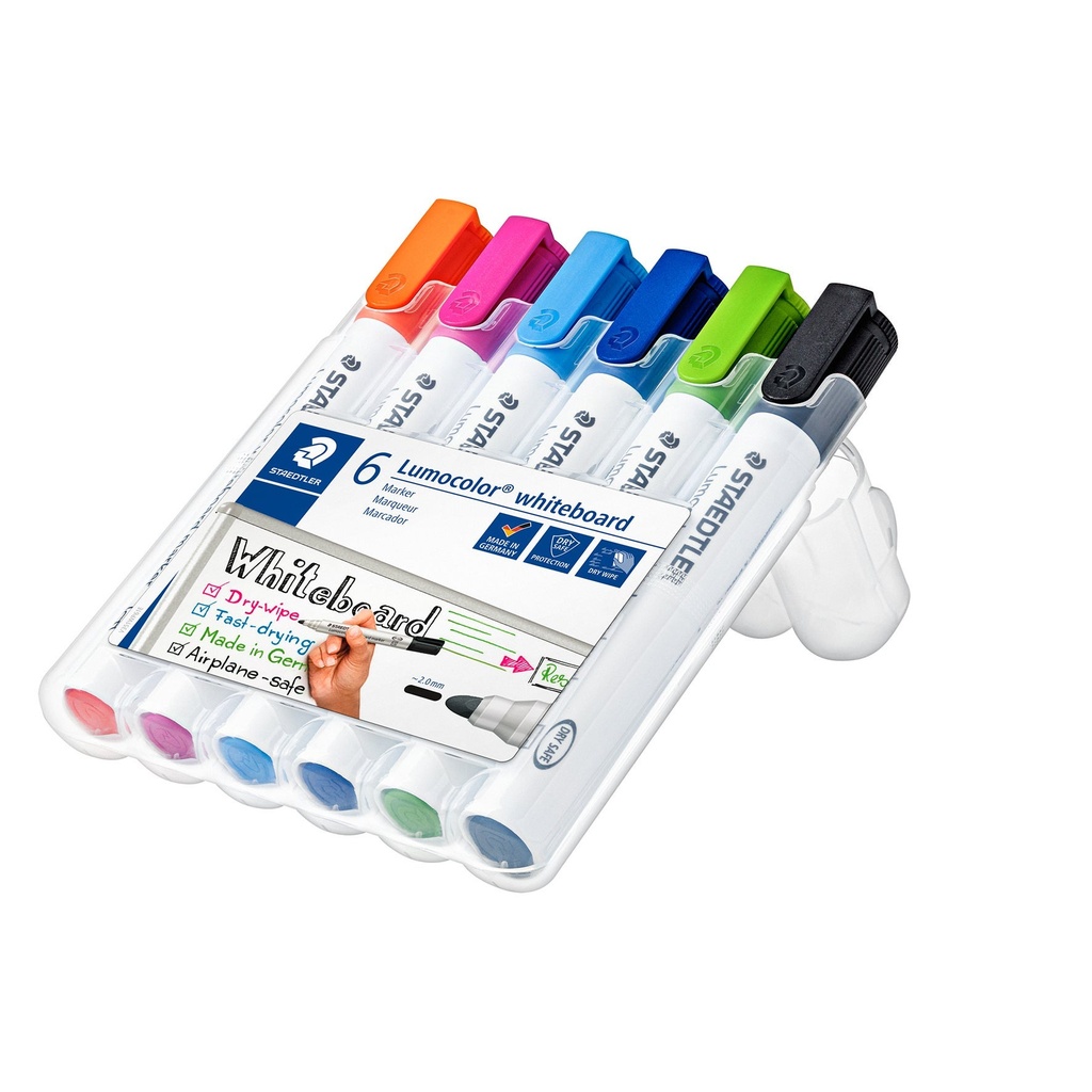 Whiteboard-penna Staedtler rund 6 st/fp