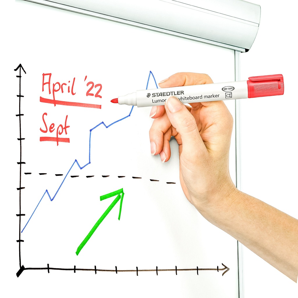 Whiteboard-penna Staedtler rund 6 st/fp