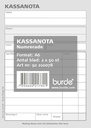 Kassanota 100x150mm 2x50numrerade blad