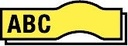 Märkband TZe621 9mm sva/gul