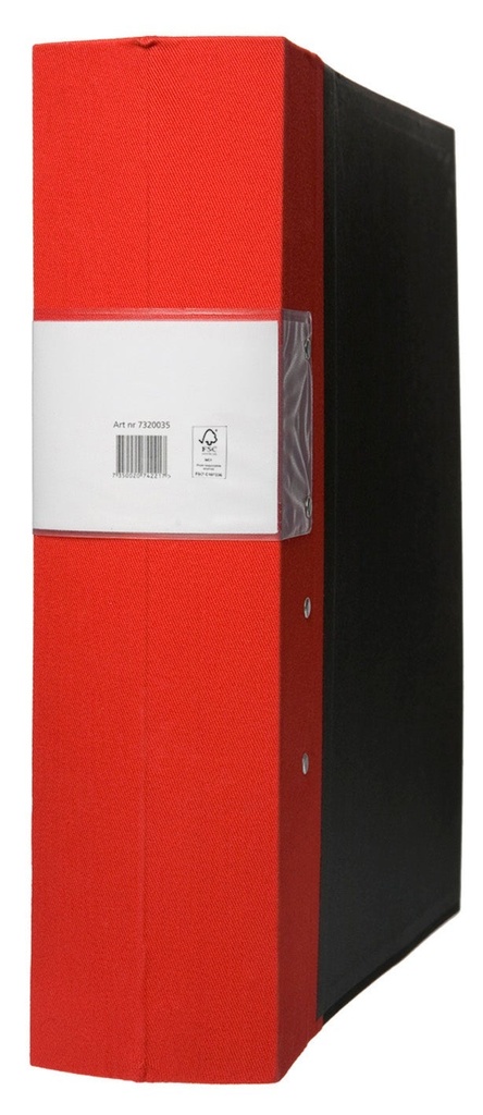 Träryggspärm A4 80mm röd
