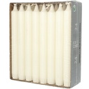 Kronljus 20 cm Stearin vit 24-pack