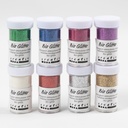 Glitter biologiskt mixade färger 27mlx8/fp