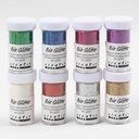 Glitter biologiskt mixade färger 27mlx8/fp