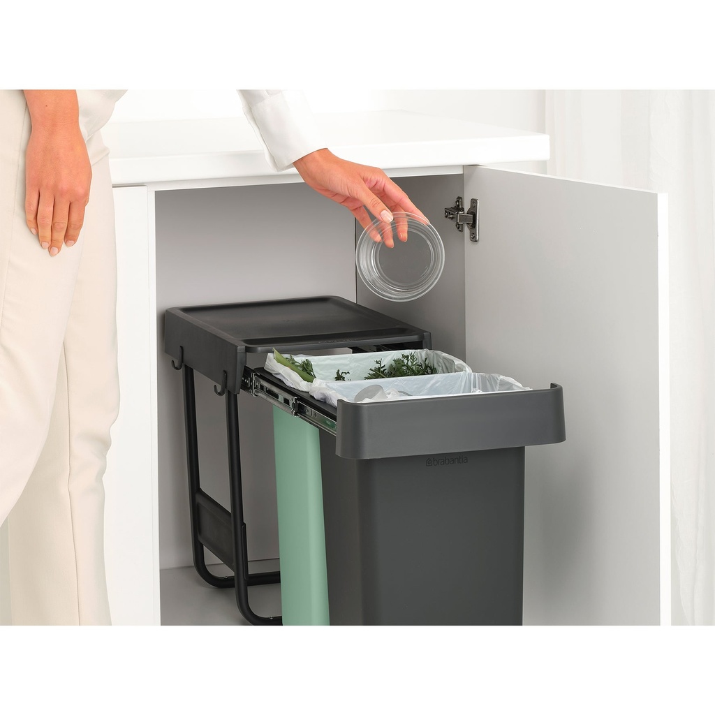 Inbyggnadsbara hinkar Sort&Go 2x15 liter