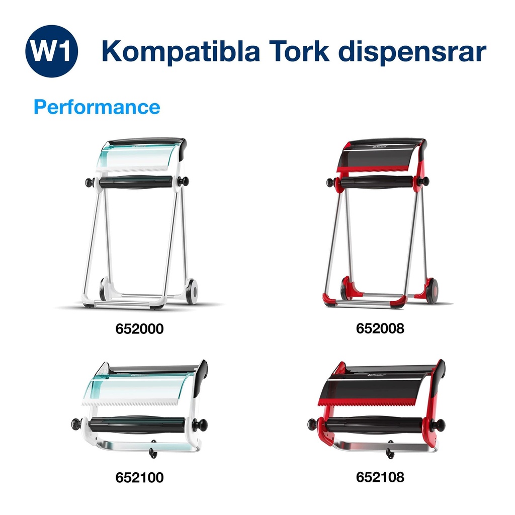 Avtorkningspapper Basic Tork W1 1000 Meter Brun