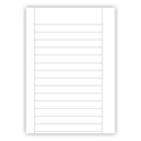 Arbetsblad A4 linjerat 18mm 500/fp