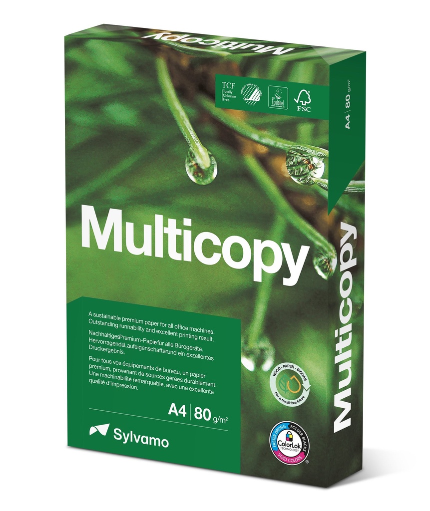 Kopieringspapper Multicopy A4H 80g 500/pkt