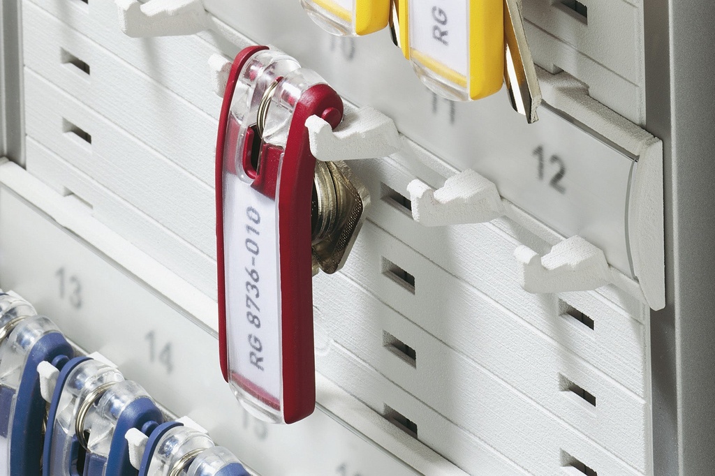 Nyckelbricka Key Clip röd 6-pack