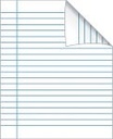 Skrivhäfte 17x21cm linjerat 8,5mm