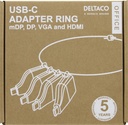 Adapter-ring USBC-AR1 Svart