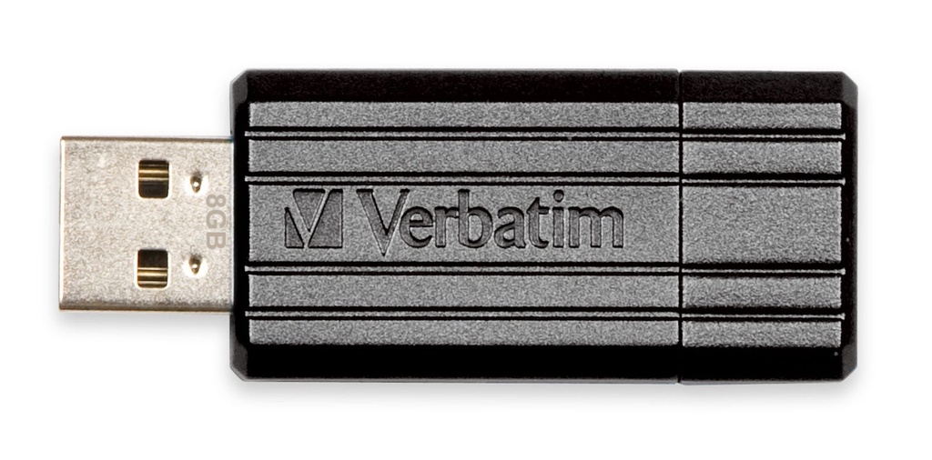 USB Verbatim Pinstripe 64GB Svart