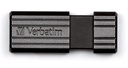 USB Verbatim Pinstripe 64GB Svart