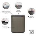 Touch Bin Bo 2x30 liter Platinum