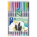 Fiberpenna Staedtler 0,3 10 st/fp