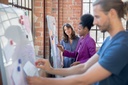 Mobil Whiteboard Move & Meet notice svart