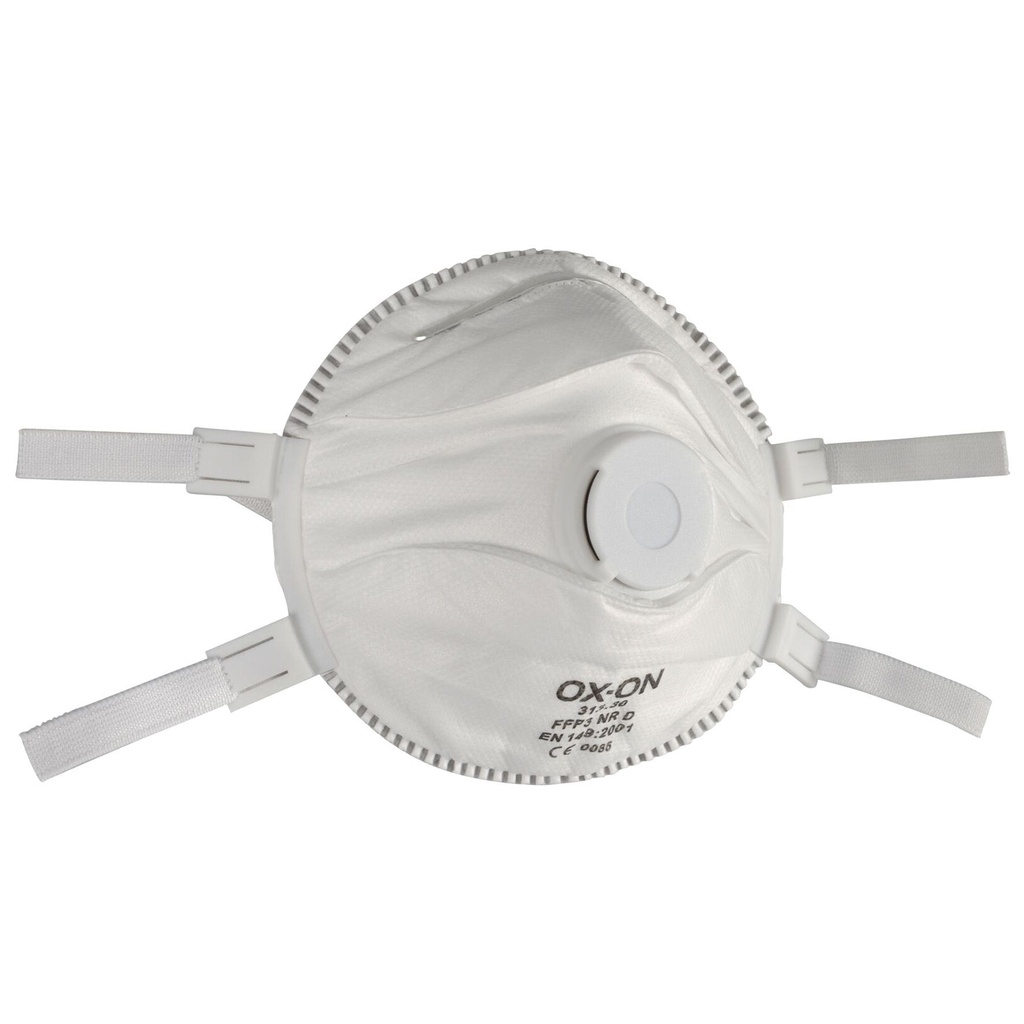 Andningsskydd med ventil FFP3 5-pack Ox-On