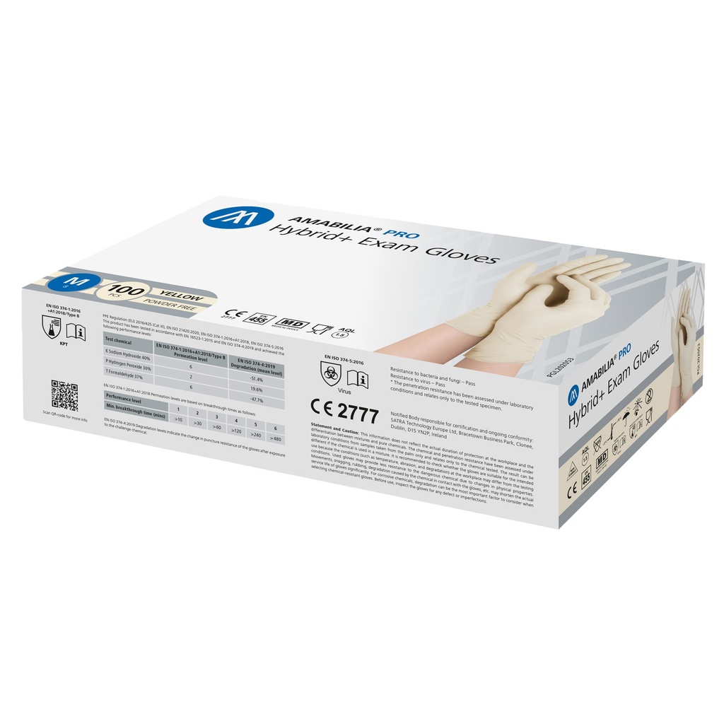 Engångshandske Hybrid+ stl L 100-pack