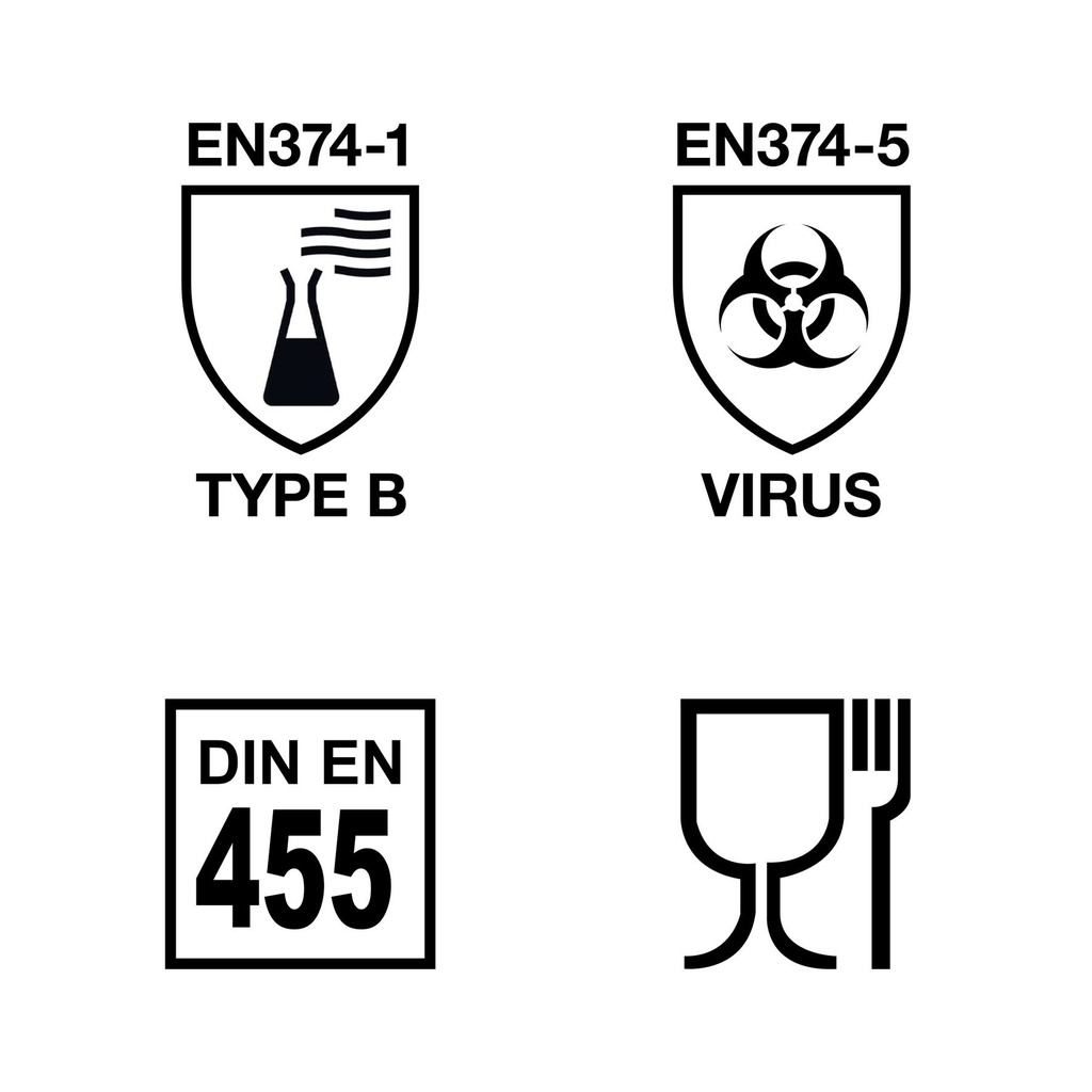 Engångshandske Hybrid+ stl L 100-pack