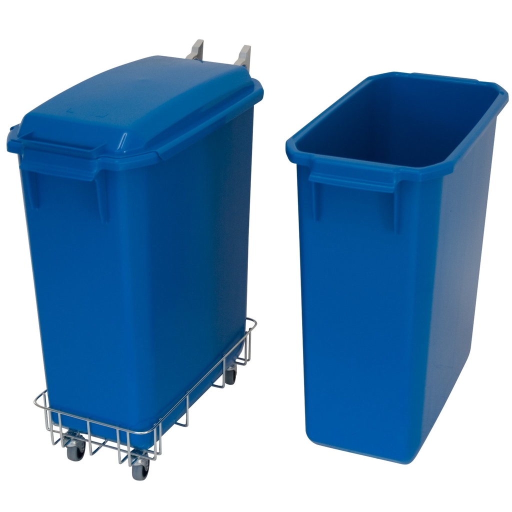 Soptunna Patricia 60 liter blå