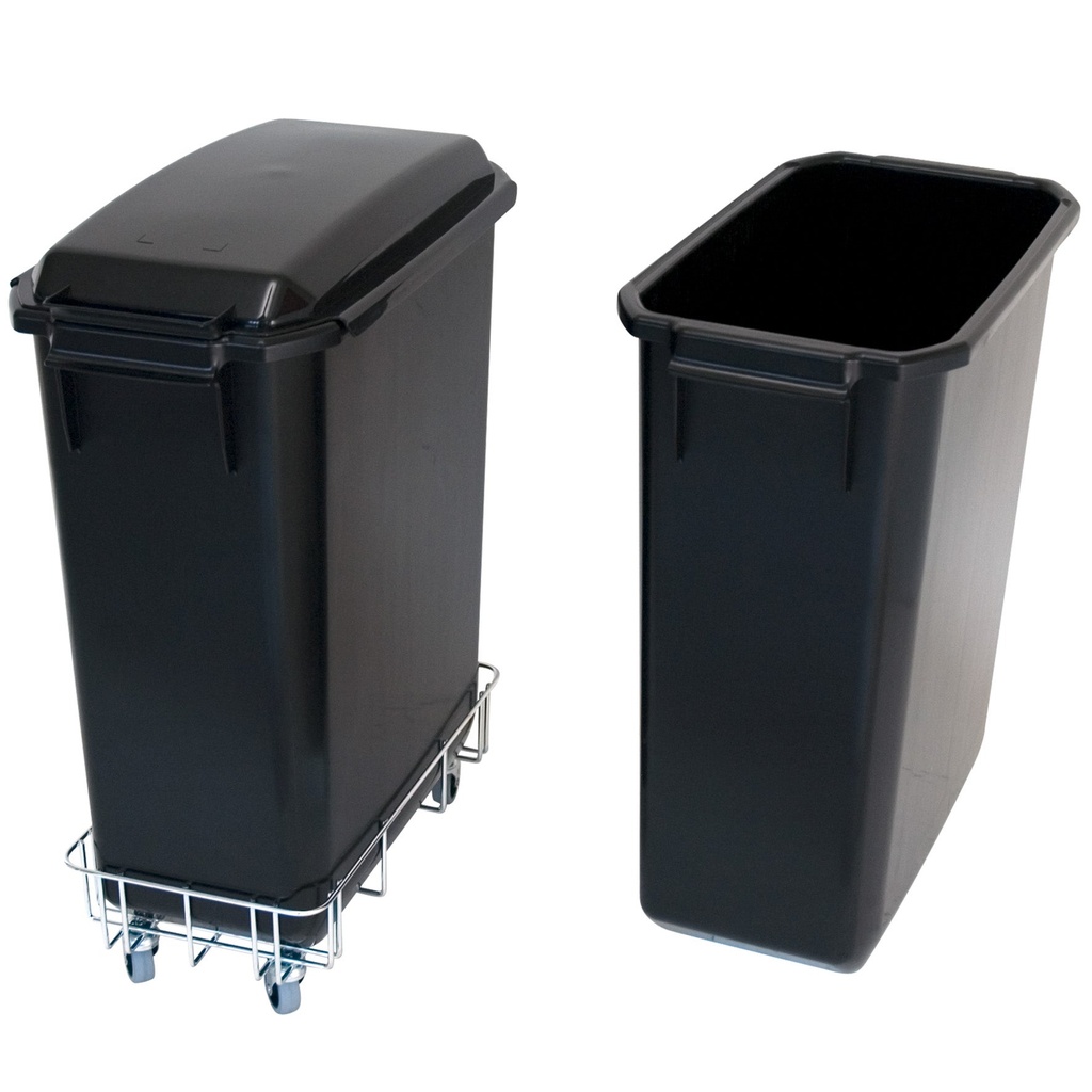 Soptunna Patricia 60 liter svart