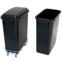 Soptunna Patricia 60 liter svart