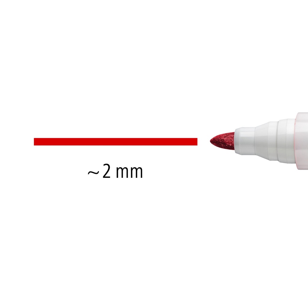 Whiteboardpenna rund 10-pack