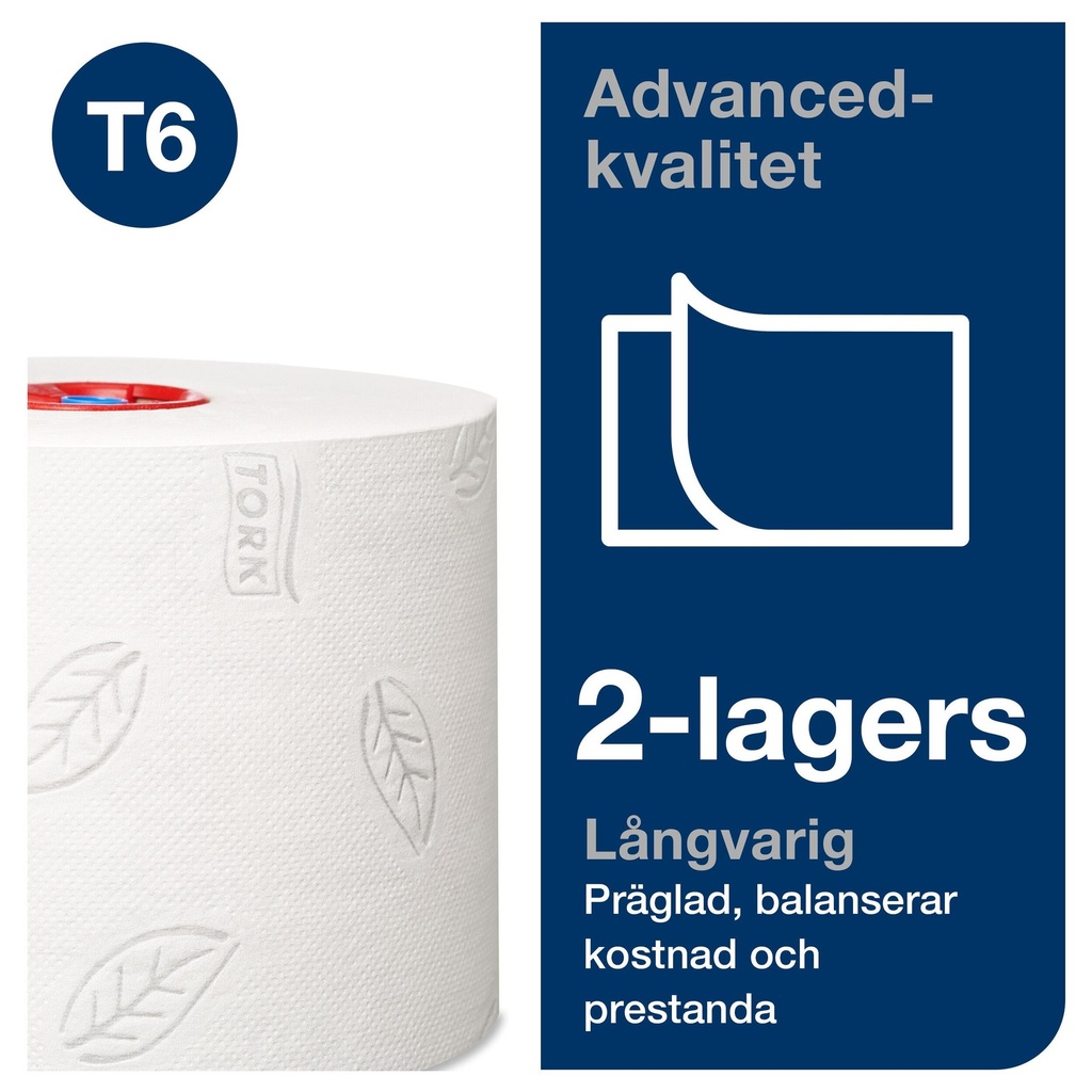 Toalettpapper Tork Advanced T6 27 st/krt