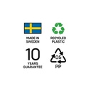 Förvaringslåda Essence Slim 29,5x10x6,5cm Vit