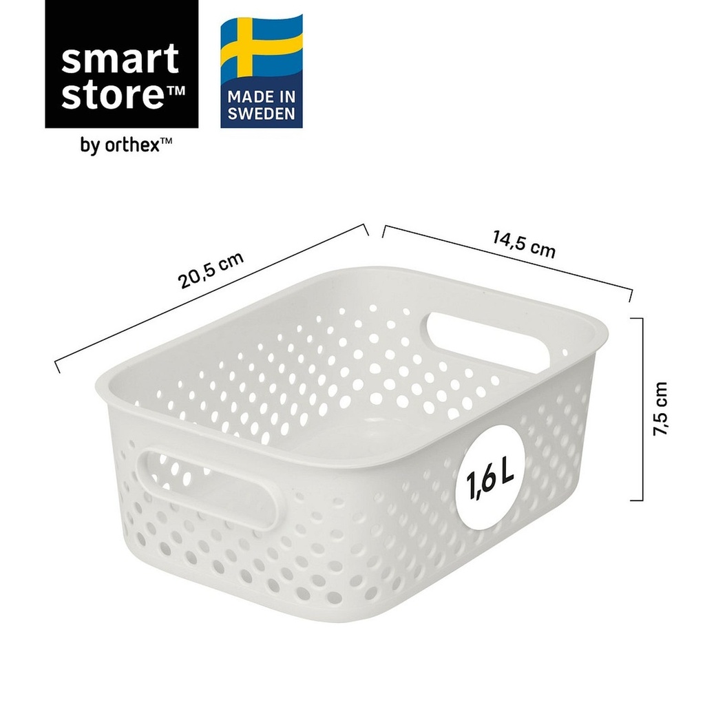Förvaringslåda Essence S 20,5x14,5x7,5cm Vit