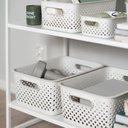 Förvaringslåda Essence L 36,5x27x15cm Vit