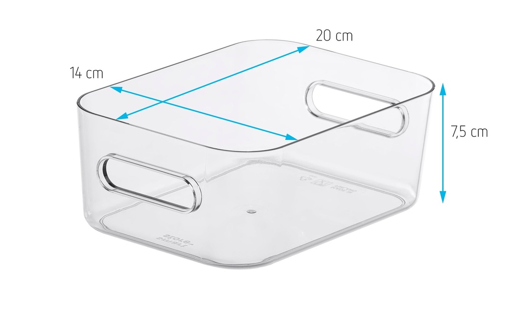 Förvaringsbox SmartStore™ Compact Clear S klar