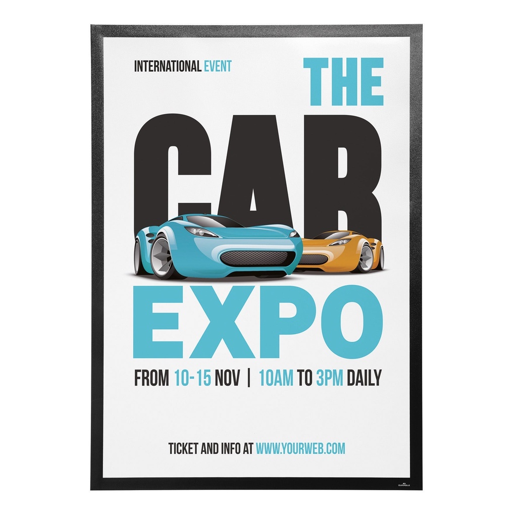 Inforam Duraframe Poster 700 x 1000 mm svart