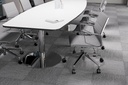 Kontorsstol / Konferensstol Styrelse grå/aluminium