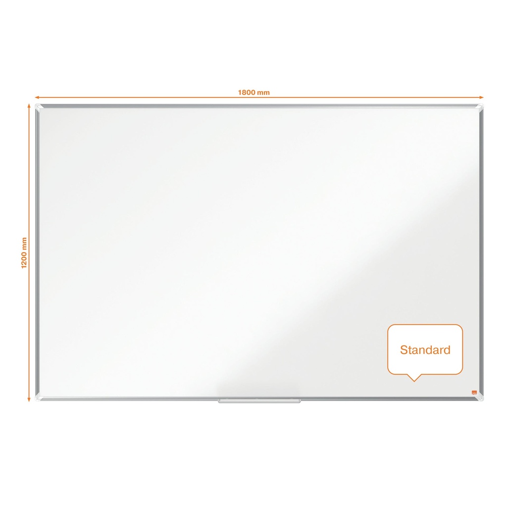 Whiteboard Premium Plus Emalj 1800 x 1200 mm