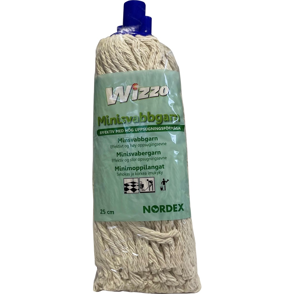 Minisvabbgarn gängat fäste oblekt Wizzo 25 cm