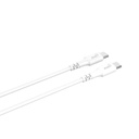 Laddkabel USB-C till USB-C 2.0 2 m vit