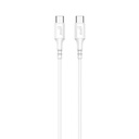 Laddkabel USB-C till USB-C 2.0 1 m vit