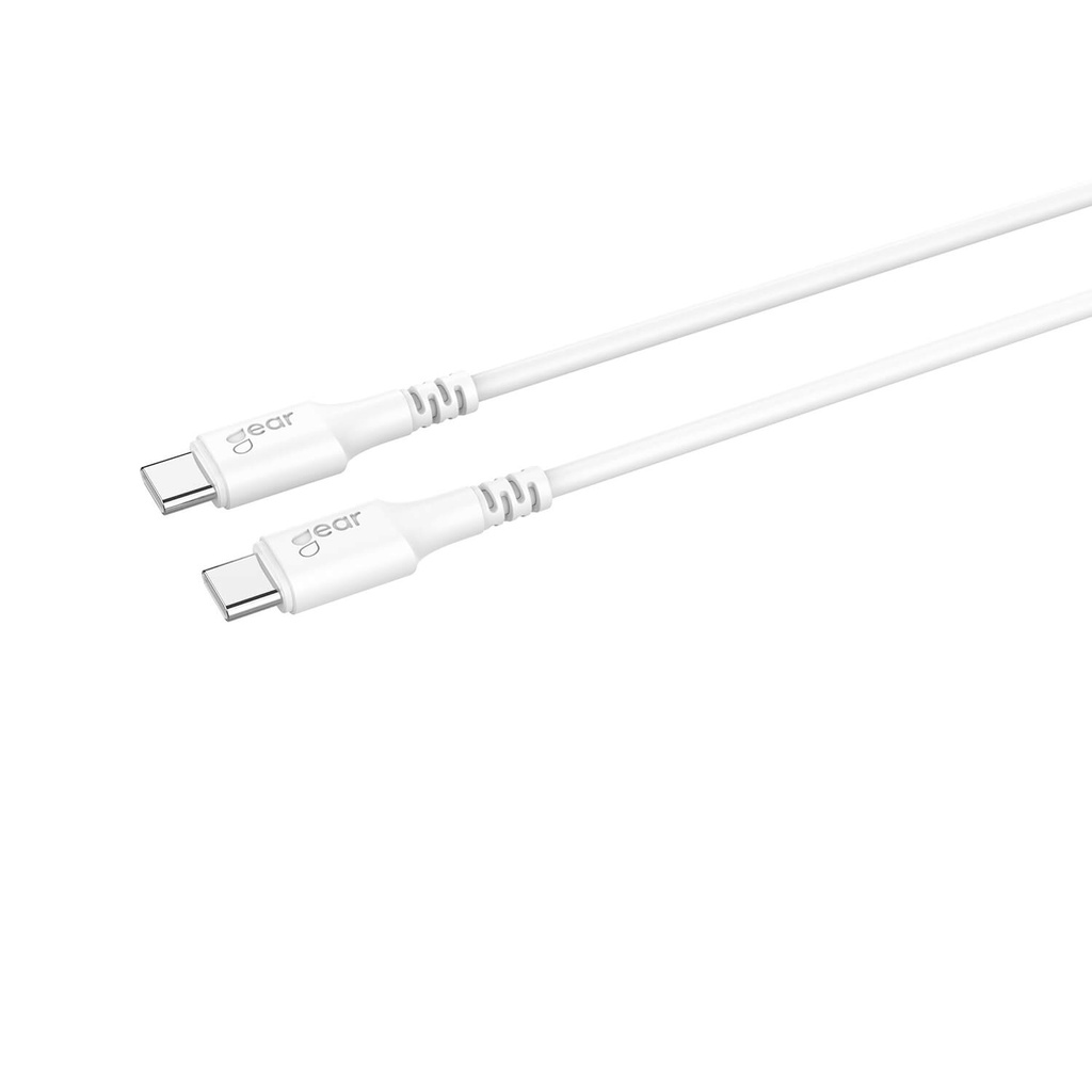 Laddkabel USB-C till USB-C 2.0 1 m vit