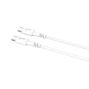 Laddkabel USB-C till USB-C 2.0 1 m vit