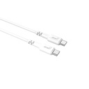Laddkabel USB-C till USB-C 2.0 1 m vit