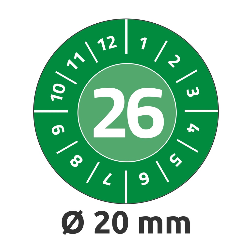 Inspektionsdatumetikett 2026 120/fp