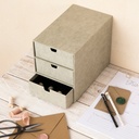 3-lådsbyrå Bigso Ingrid canvas linen