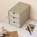 3-lådsbyrå Bigso Ingrid canvas linen