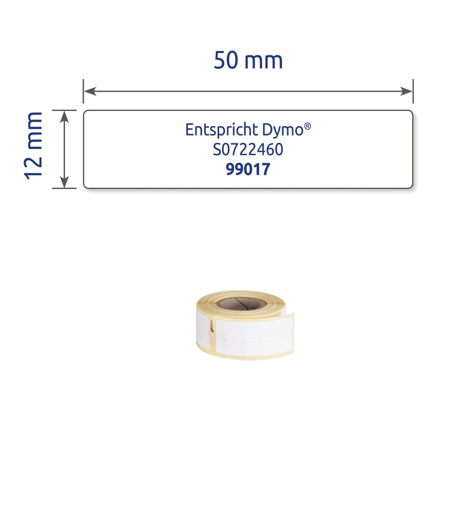 Etikett Avery 50 x 12 mm 220 st/fp